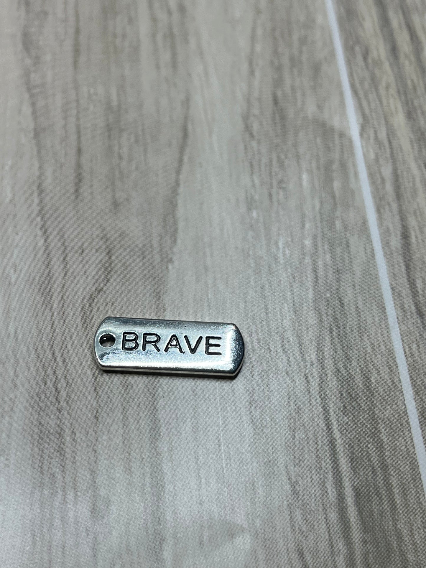 Brave Pendant Charm - Joshua 1:9