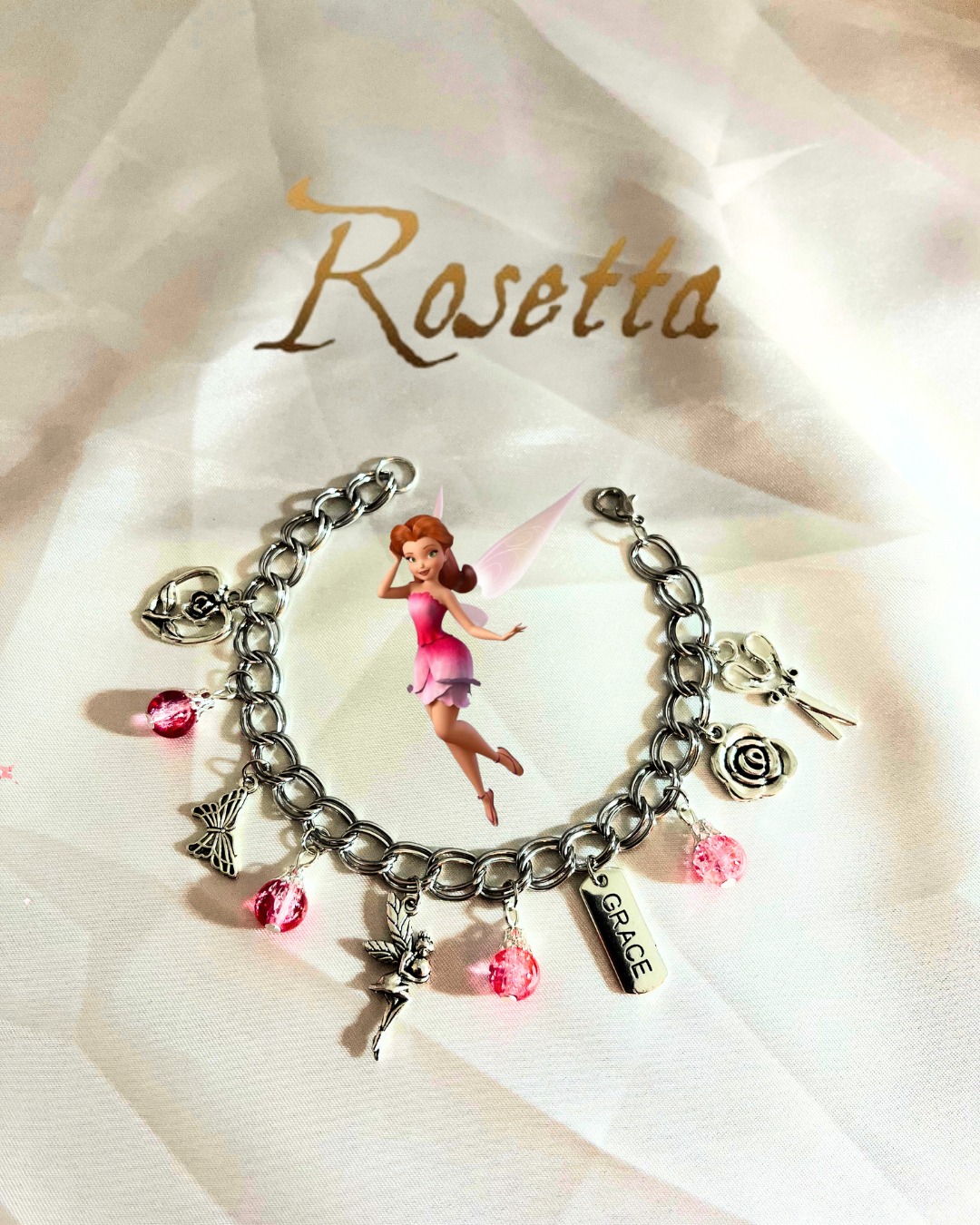 Rosetta' Fairy Charm Bracelet