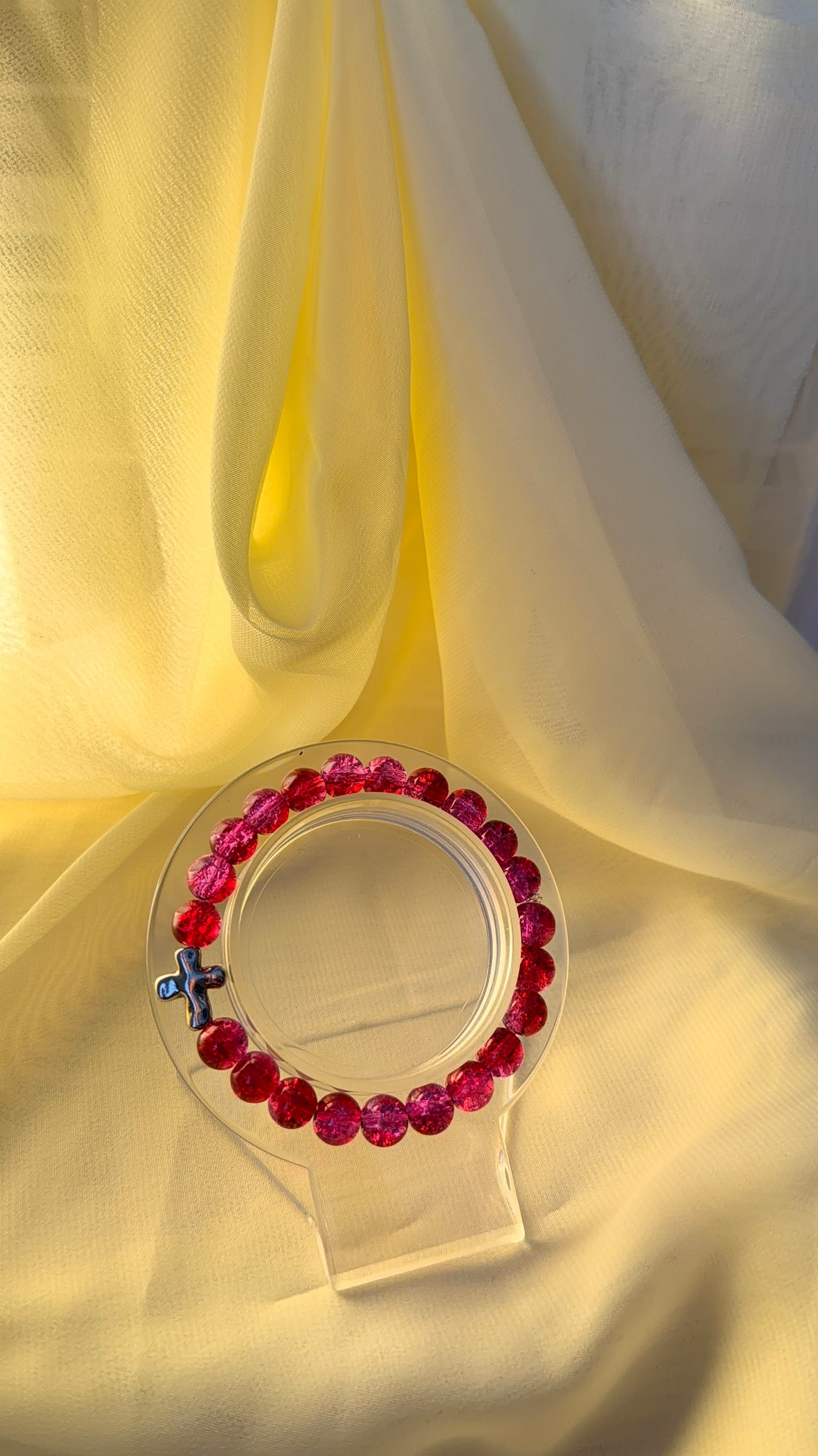 Becoming glass bead bracelet