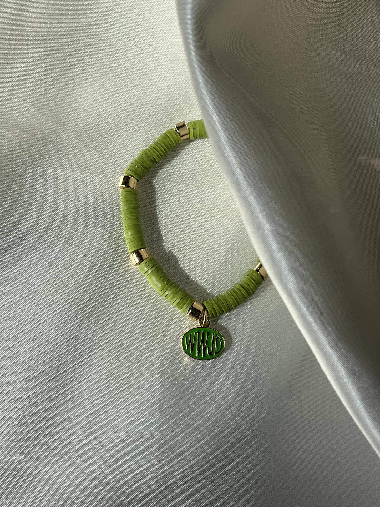 OIive Green WWJD Bracelet