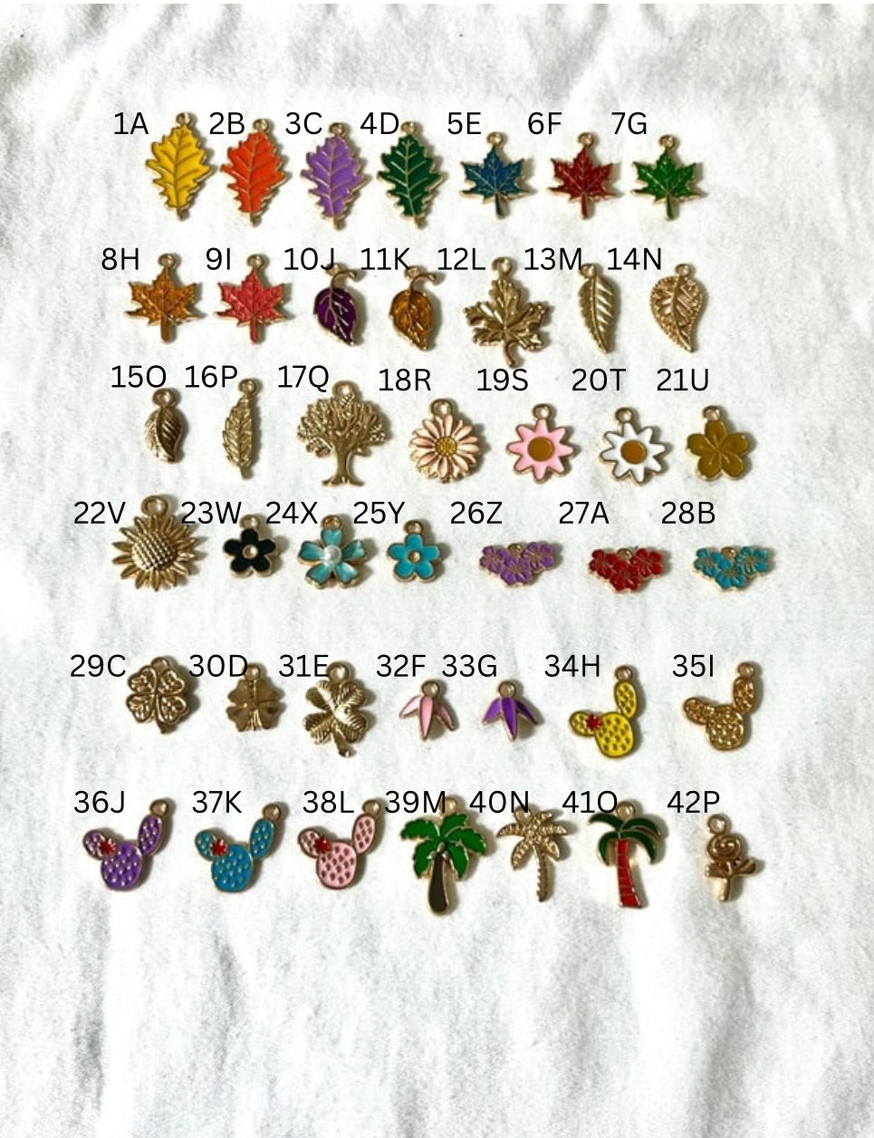 Beauty in Bloom Gold charms