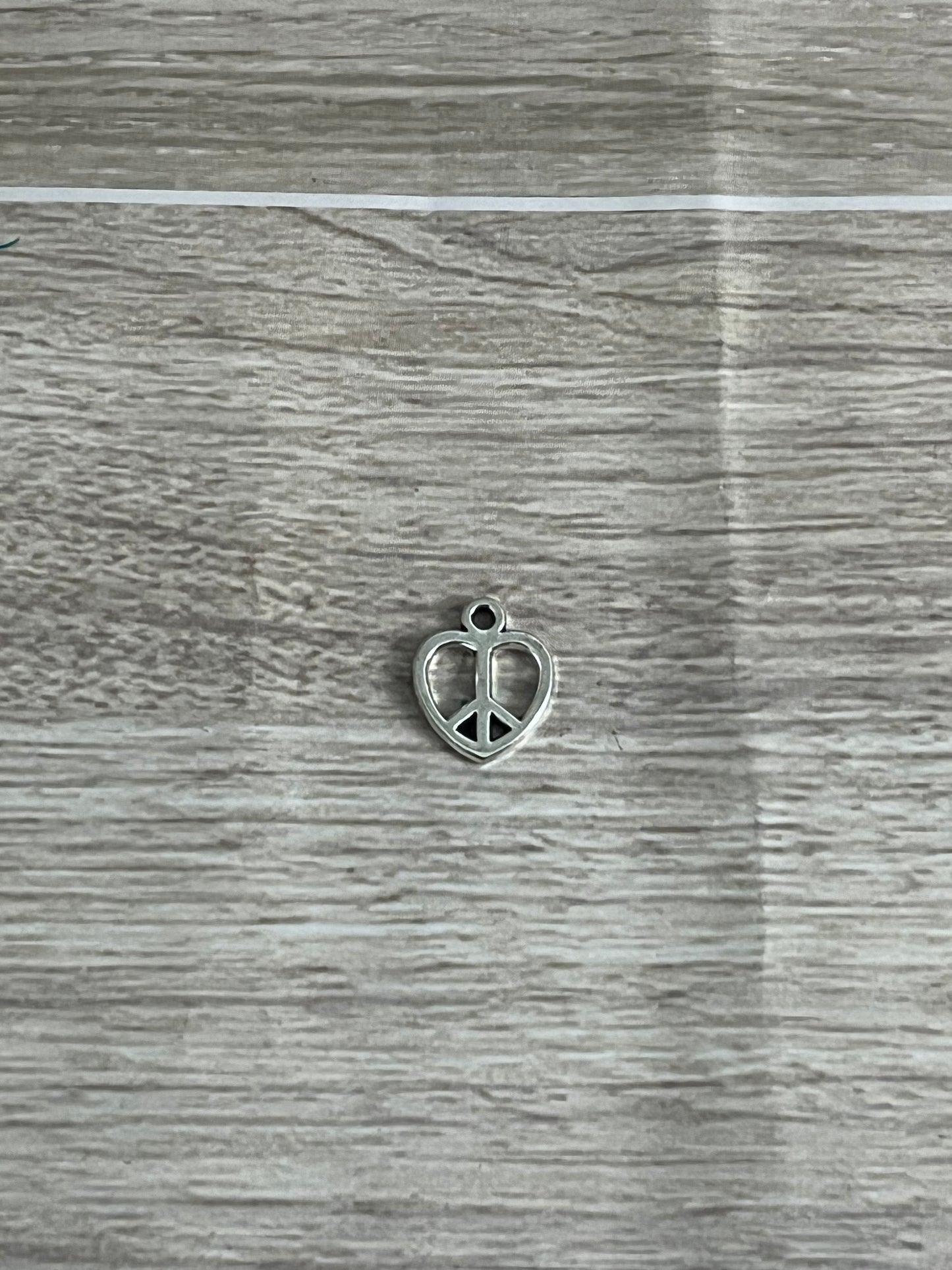 Peace Heart Charm