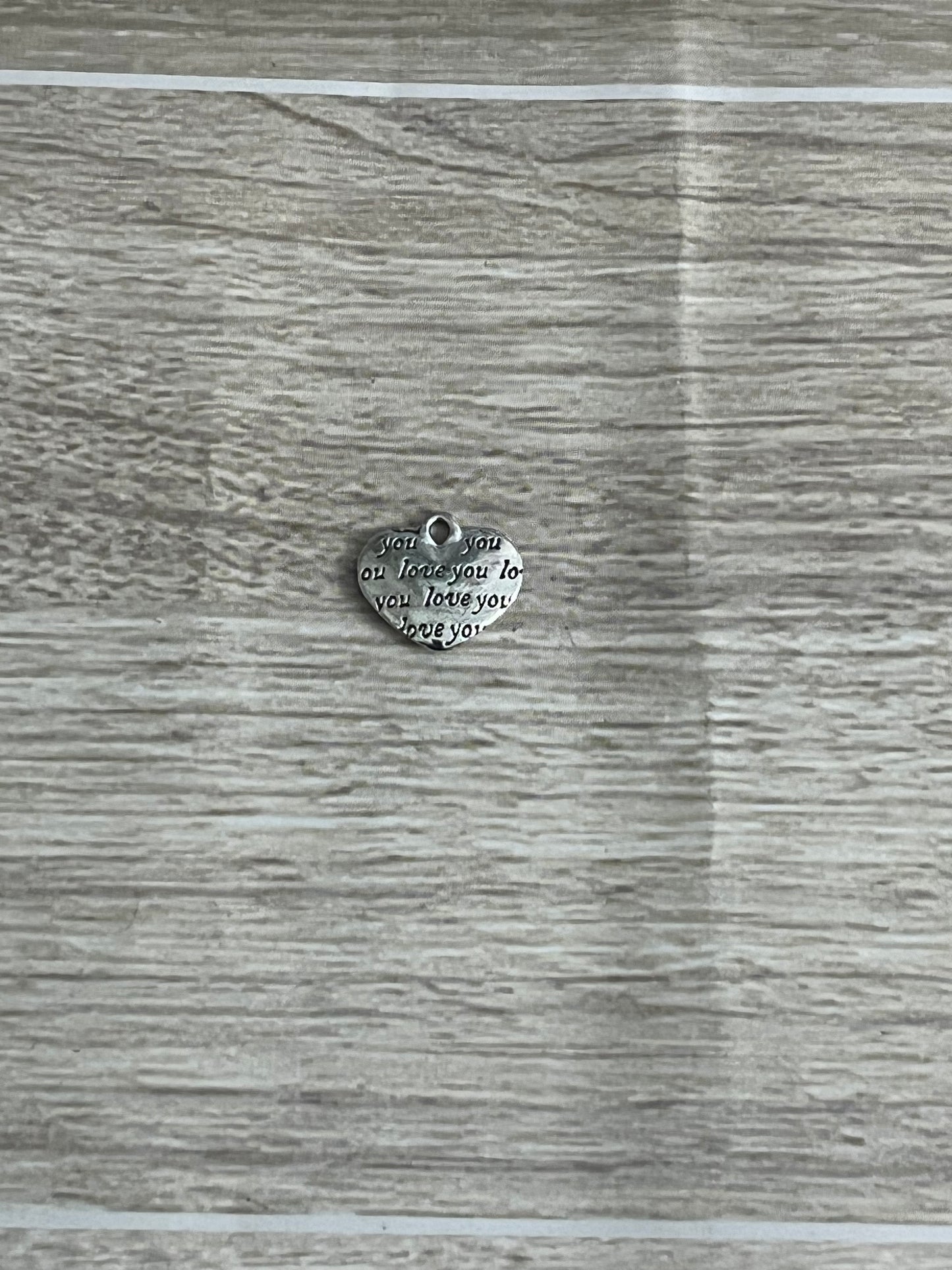 'Love you' Heart Charm