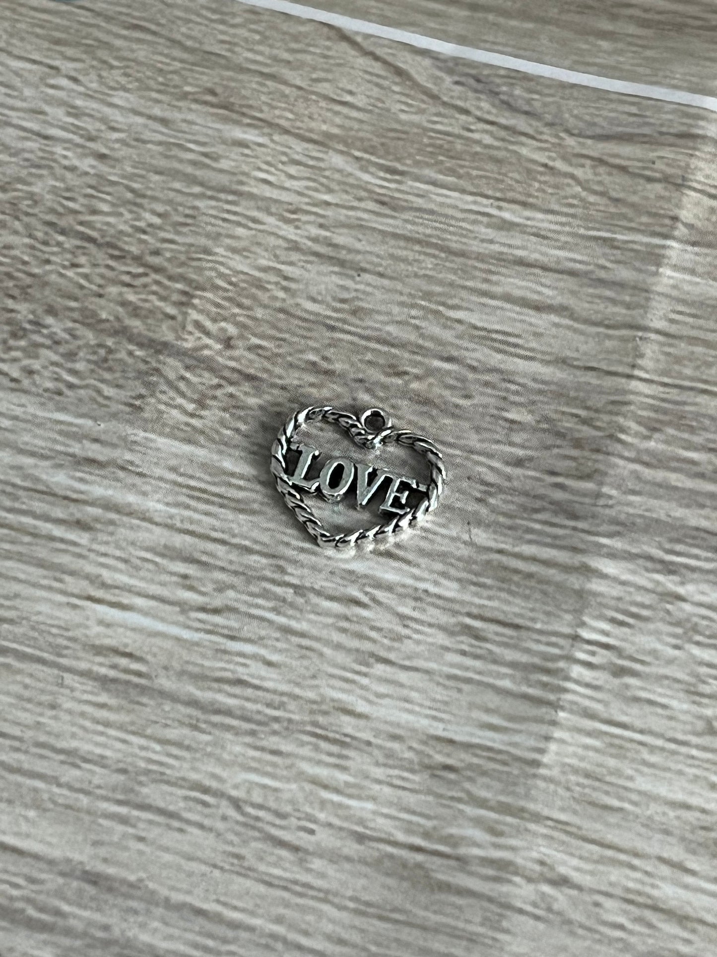 'Love' Heart Charm