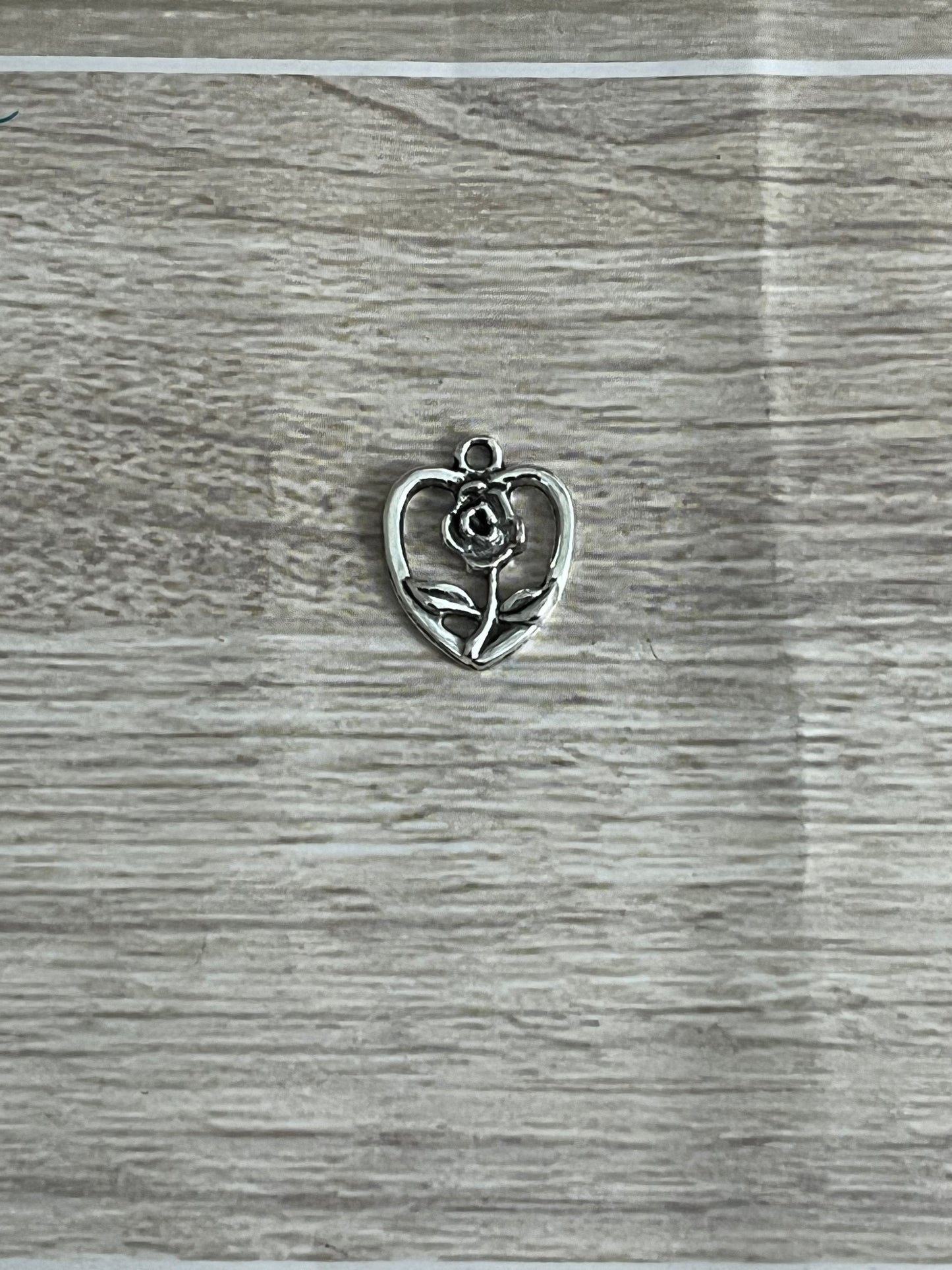 Eternal Rose Heart Charm