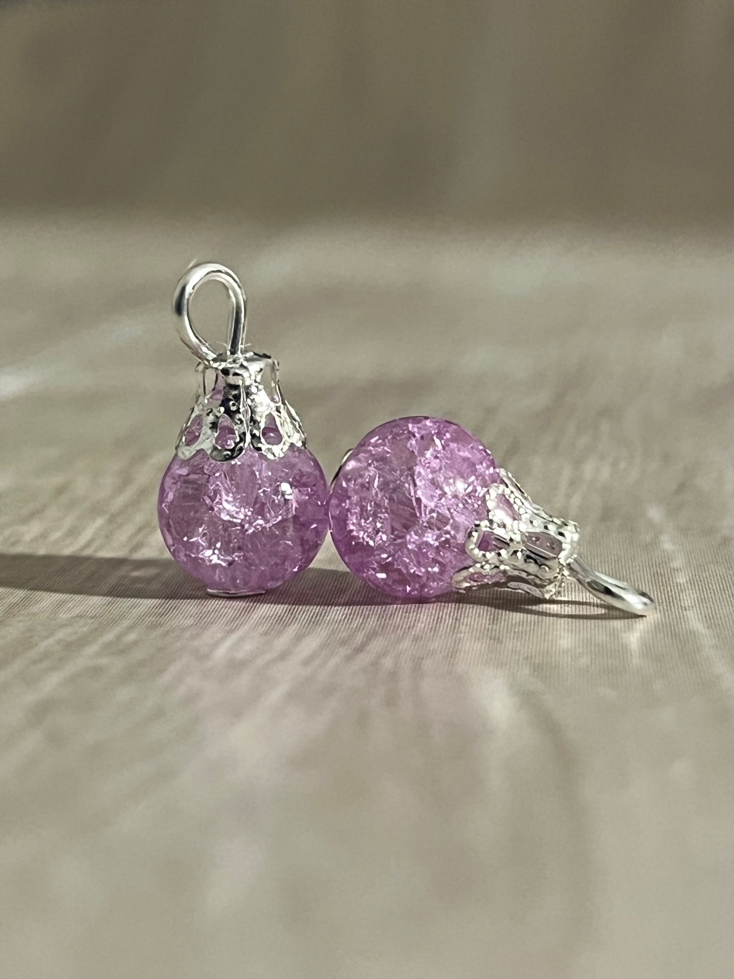 lilac Bubble Dangle Bead