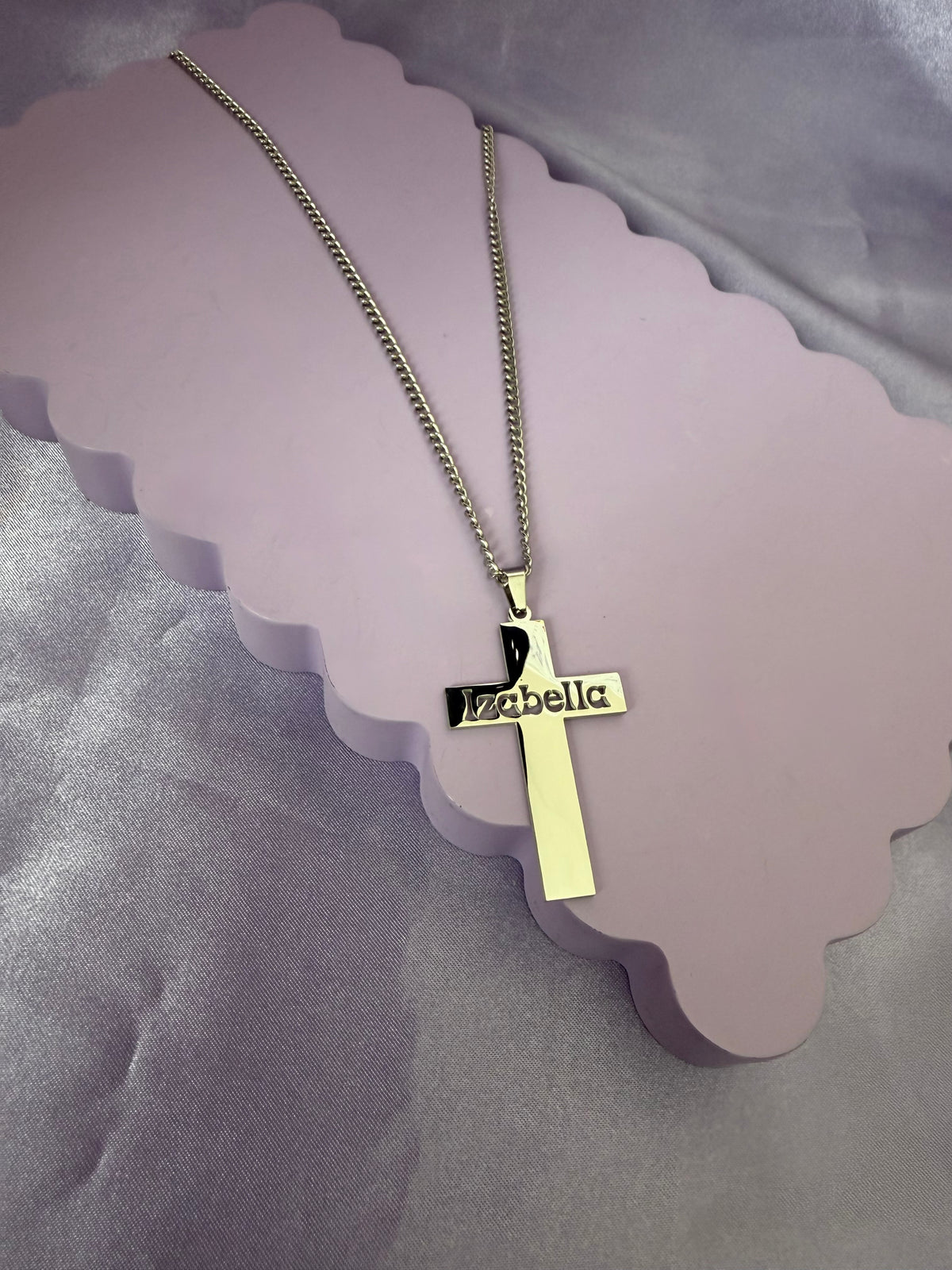 Personalized Cross Name Necklace