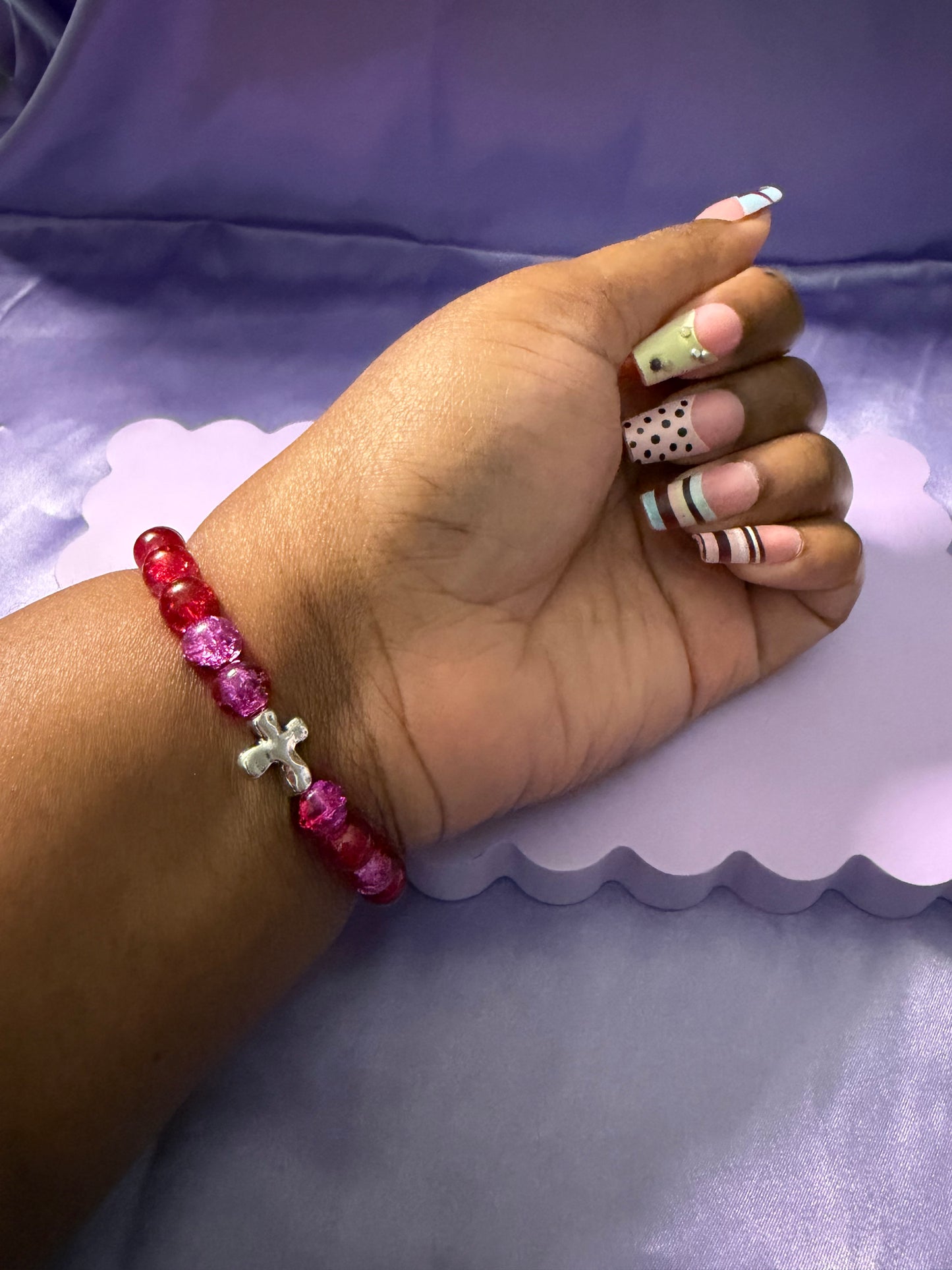 Becoming glass bead bracelet