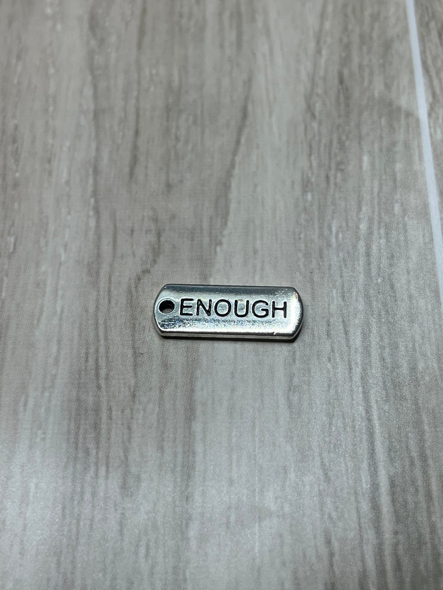 Enough Pendant Charm