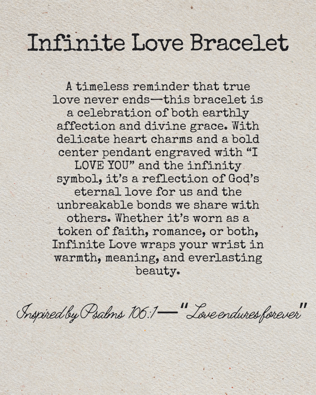 Infinite Love Bracelet