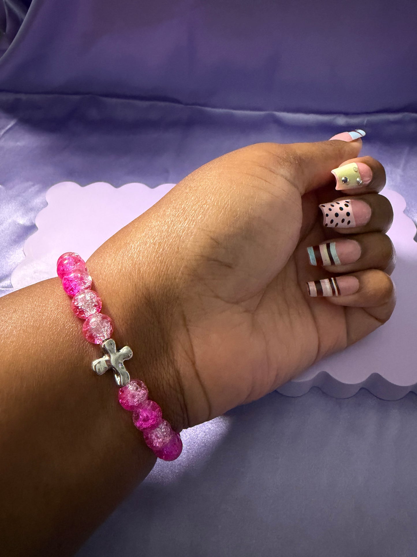 Beloved glass bead bracelet
