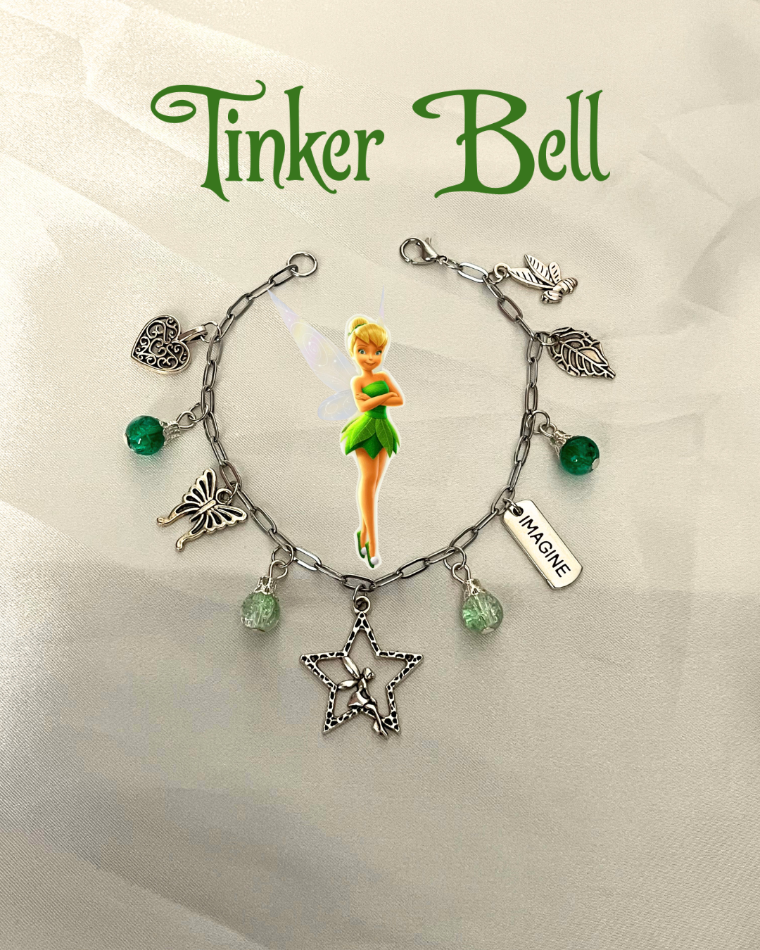 Tinker Bell' Fairy Charm Bracelet