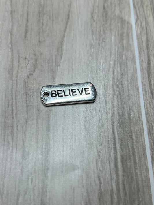 Believe Pendant Charm - Mark 11:24
