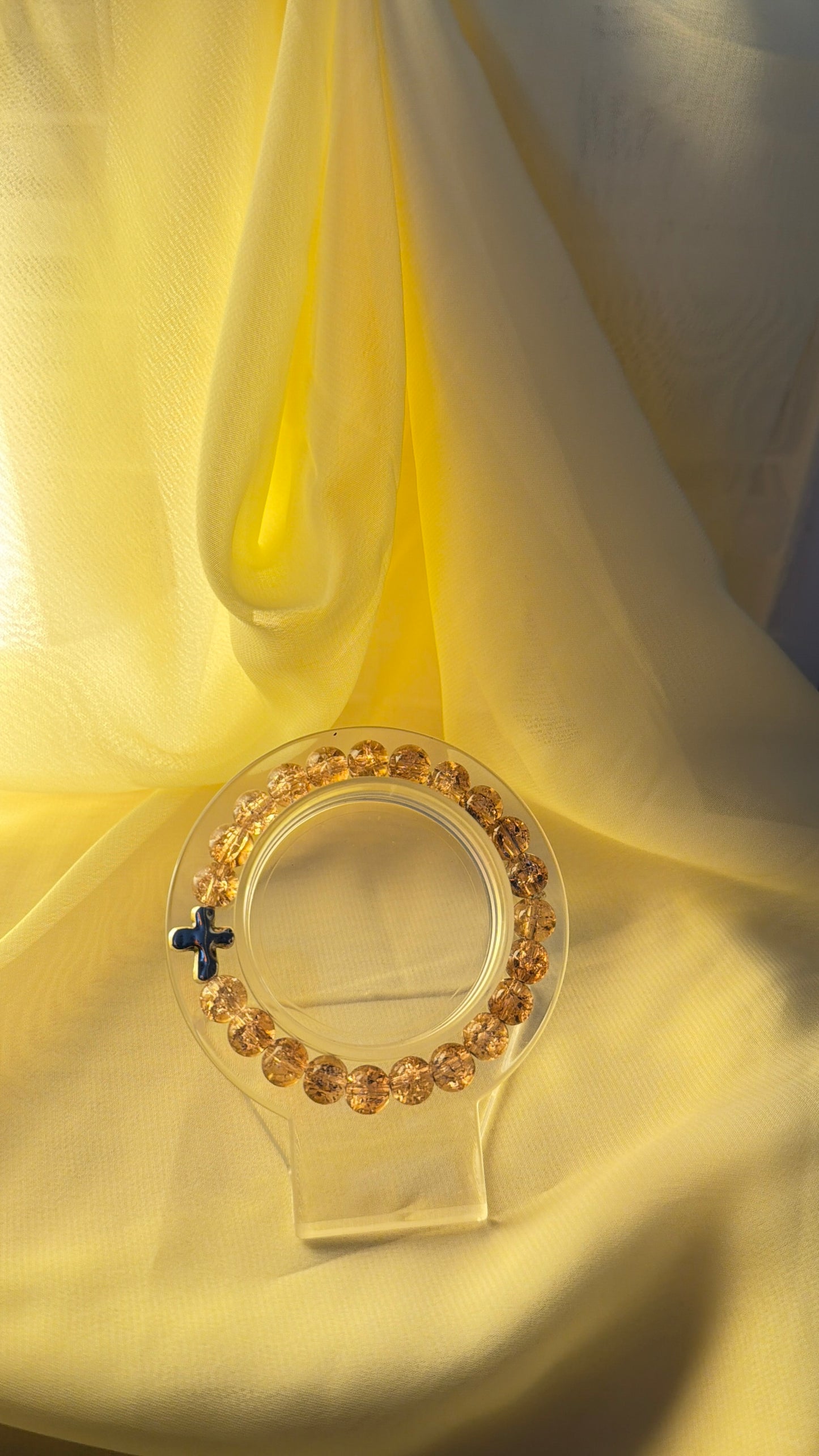 Still glass bead bracelet