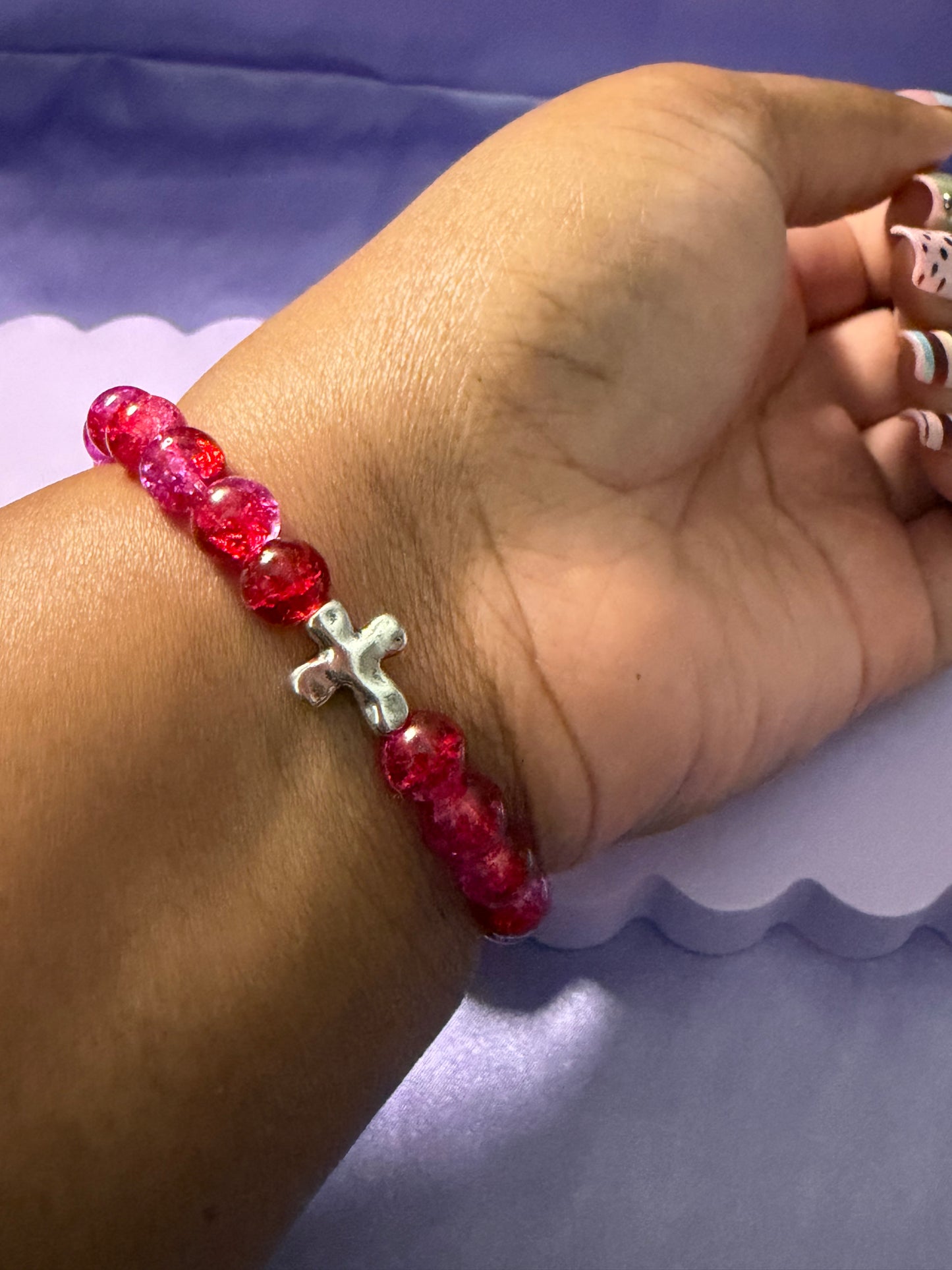 Becoming glass bead bracelet