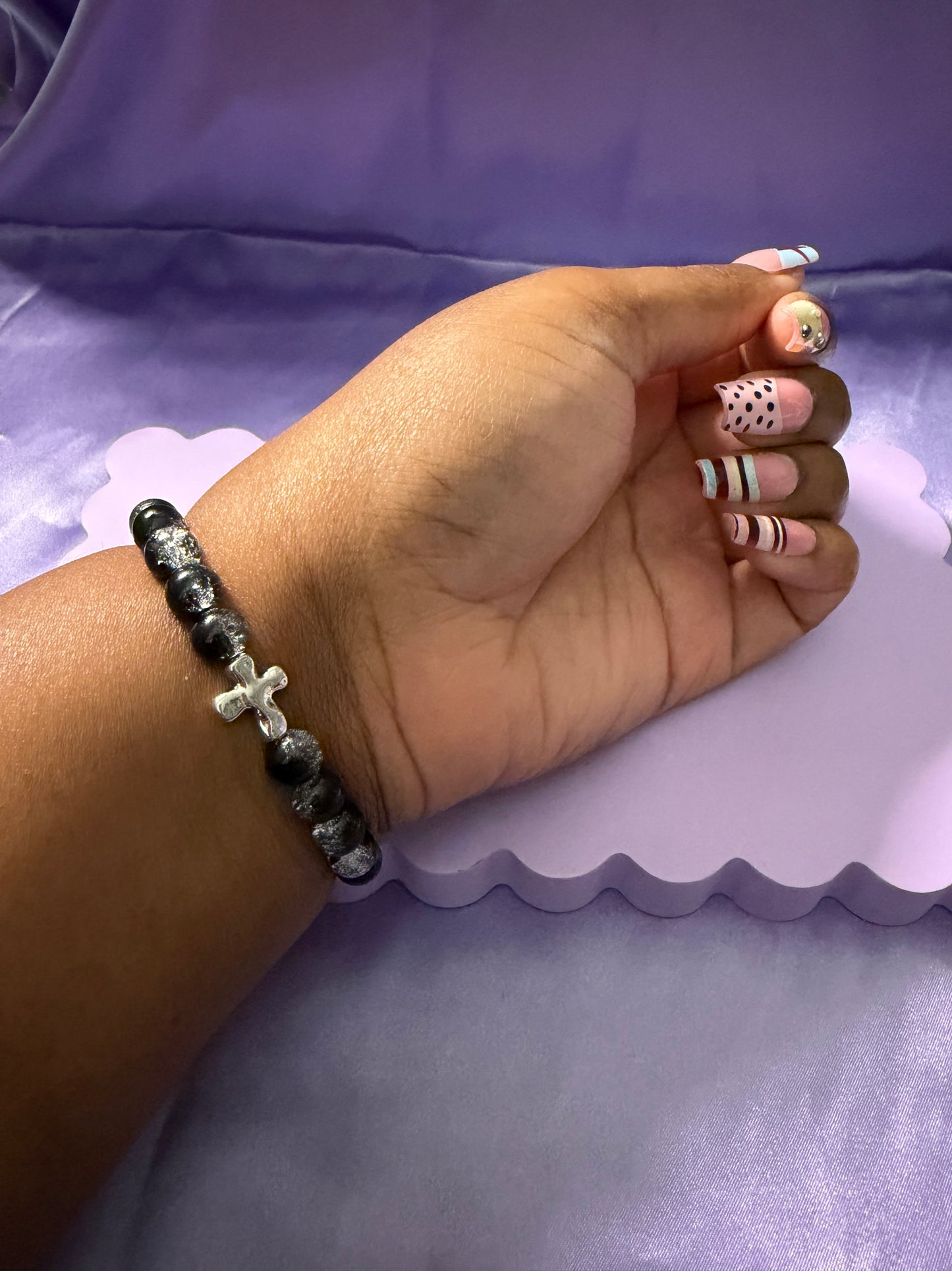 Redeemed glass bead bracelet