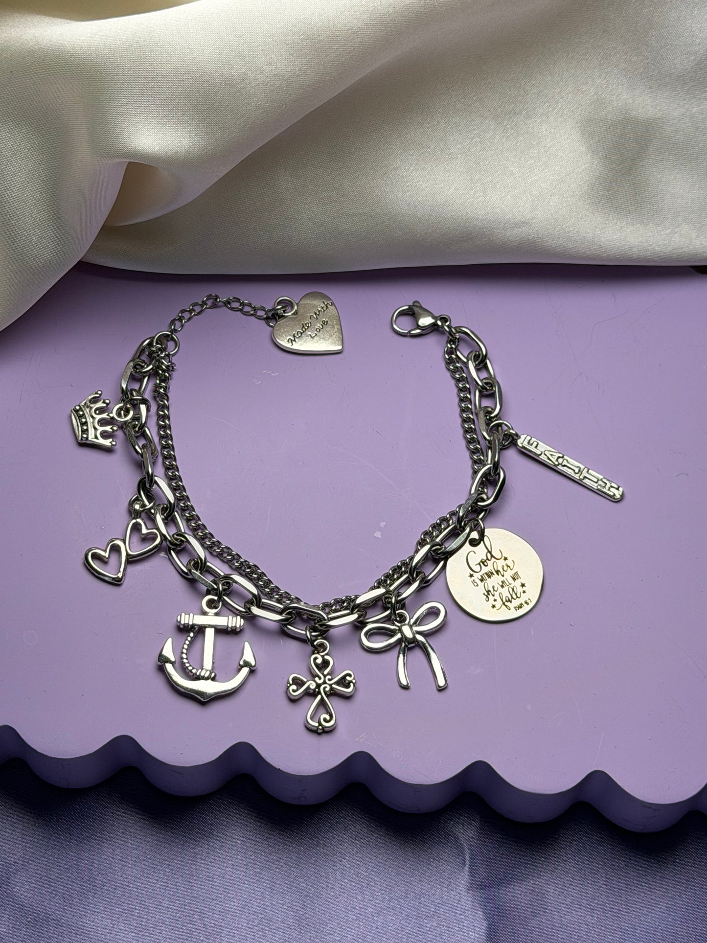 He Is Within’ Layered Bracelet