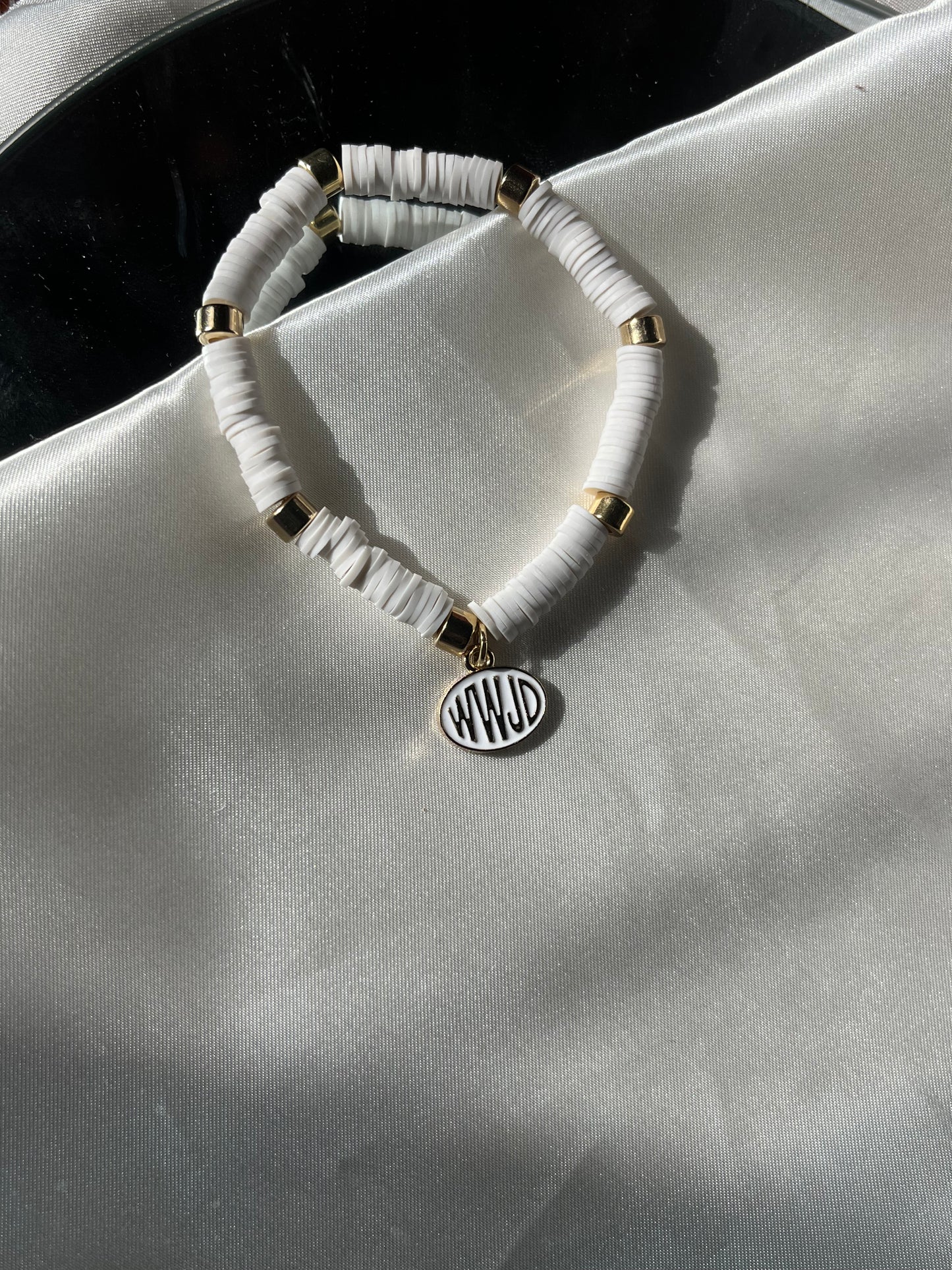 White WWJD Bracelet