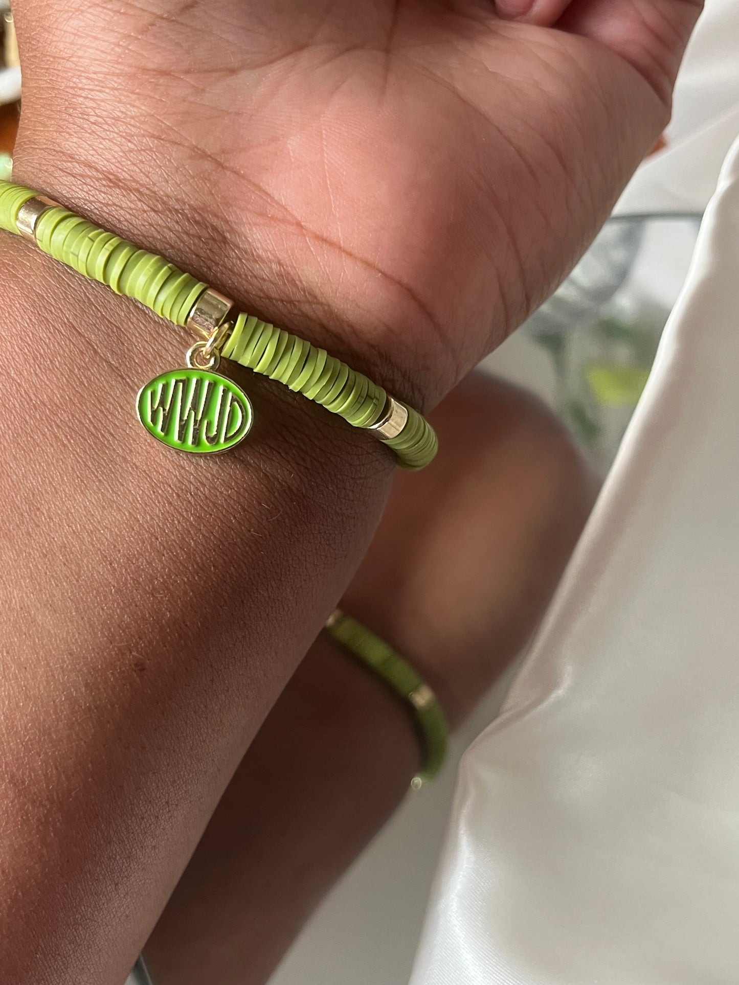 OIive Green WWJD Bracelet