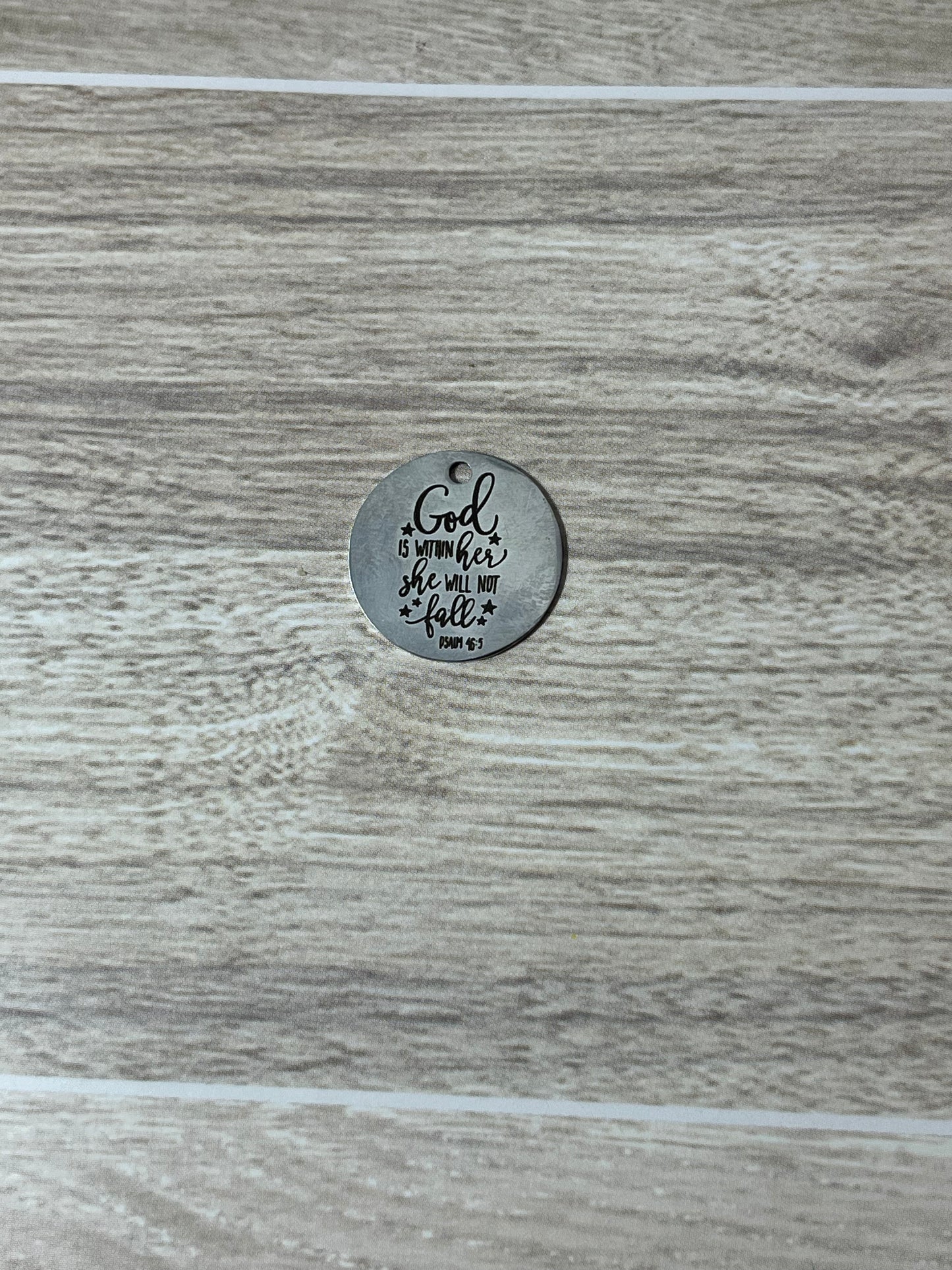 'Psalm 46:5' Scripture Charm