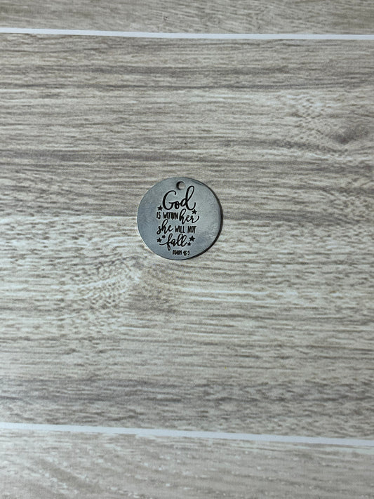 'Psalm 46:5' Scripture Charm