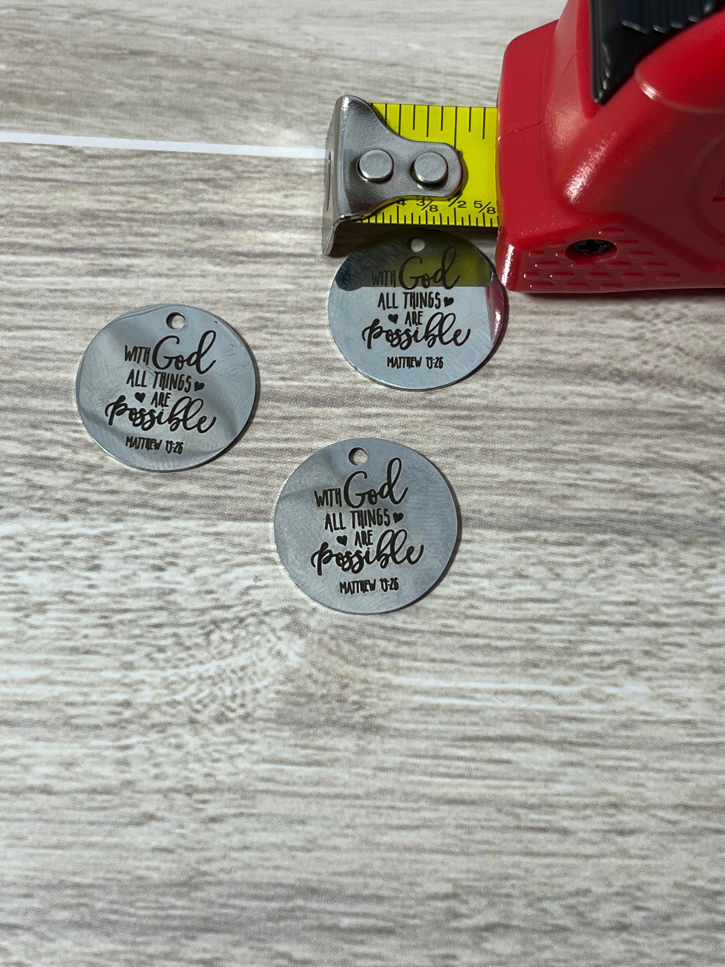 'Matthew 19:26' Scripture Charm