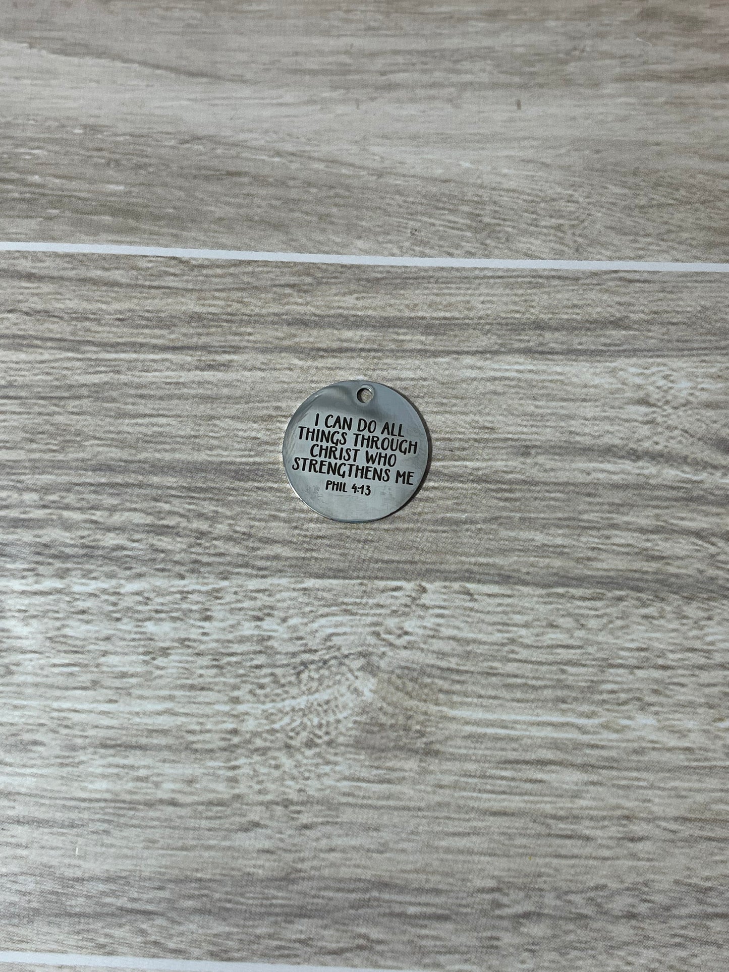 'Philippians 4:13' Scripture Charm