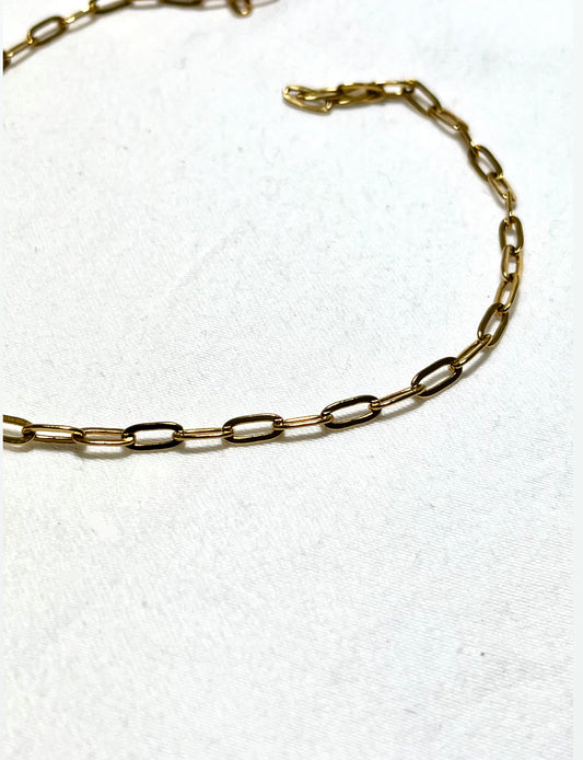 Gold Paperclip Chain