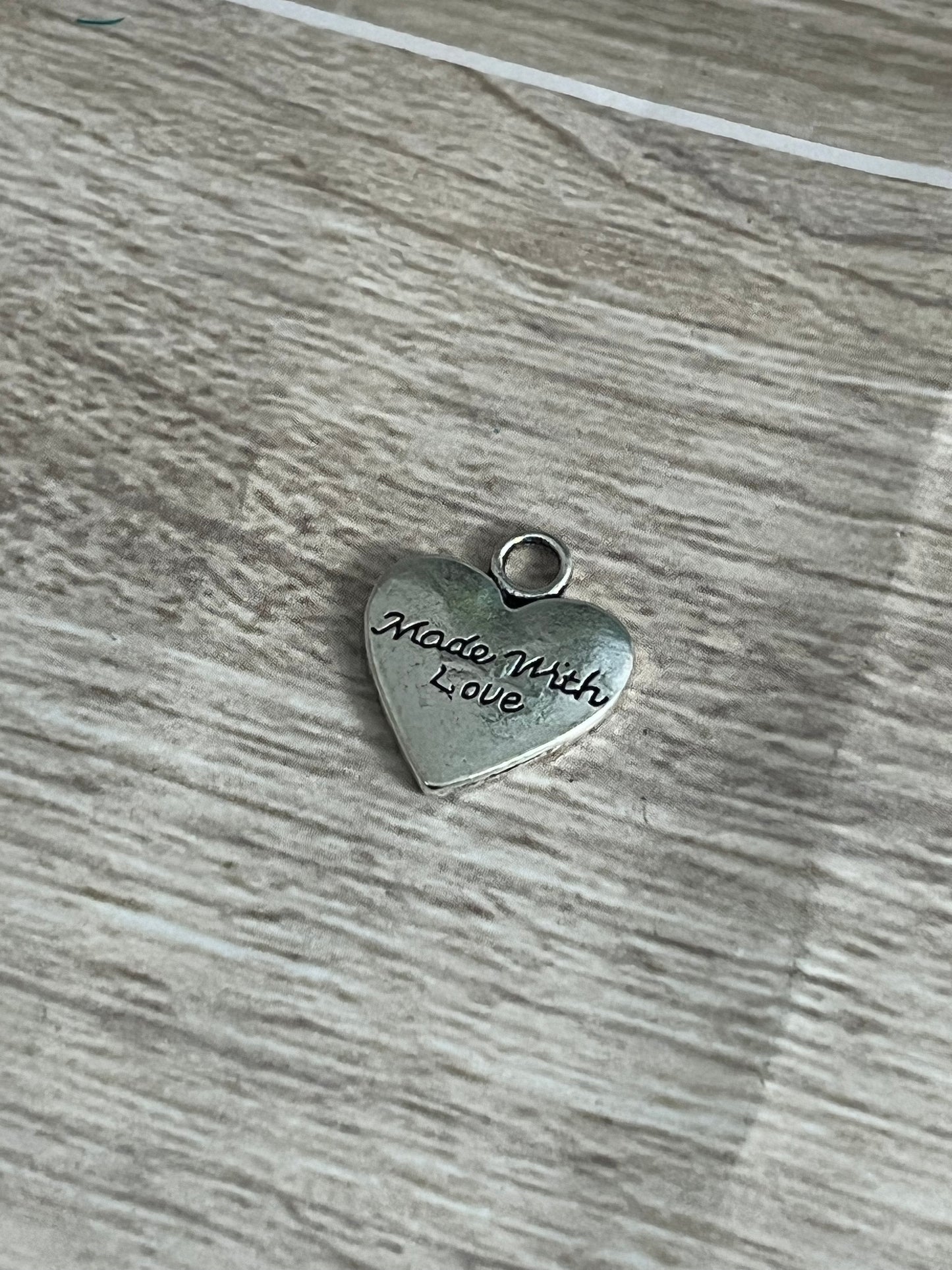 'Made With Love' Heart Charm