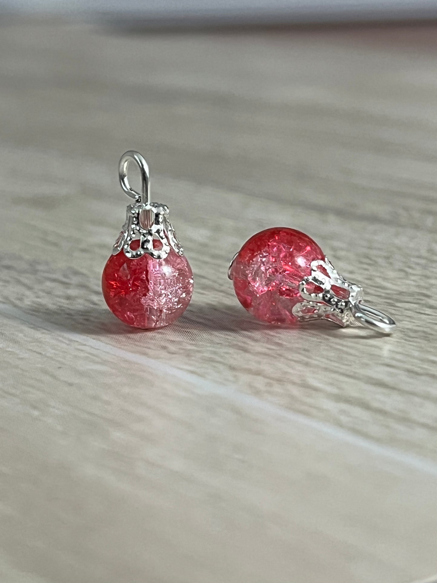Rosy Drop Dangle Bead
