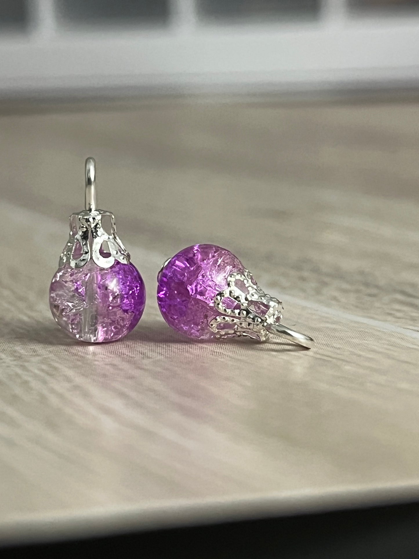 Purple Pixie Dangle Bead