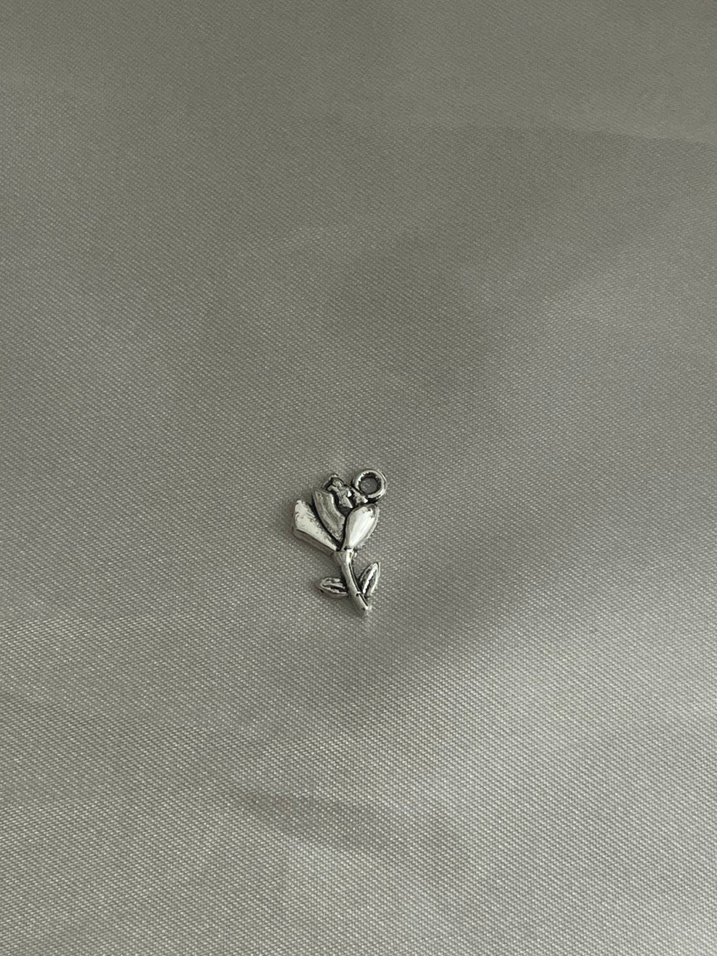 Tiny Rosebud Charm